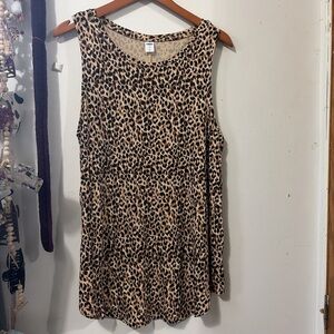 Old Navy Luxe Animal Print Tank